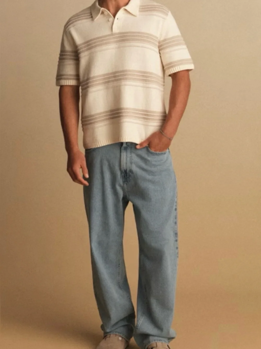 Hollister Men’s Baggy Jeans Med. Blue Wash 28 Waist Wide Leg Comfortable GUC